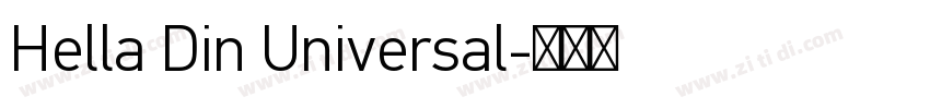 Hella Din Universal字体转换